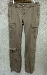 Victoria's Secret Y2K VTG Victoria Secret London Jeans Womens 6 gray Cargo Pants Low Rise Grunge Photo 0