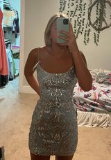 Windsor Blue Homecoming Dress Photo 0