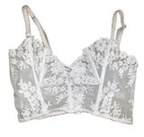 Victoria Secret Dream Angels Corset Bustier Large Top Unlined Rhinestones Boned Photo 0