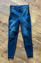 Jean Jeggings Denim Leggings Distressed Jeans Photo 0