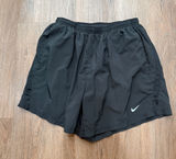 Nike Dri Fit Running Shorts Women's Size Large Black Athletic Gym Workout Photo 0
