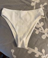 Aerie White High-Cut Cheeky Bikini Bottoms Photo 0
