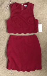 Tobi -Red Top & Skirt Set Photo 0