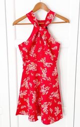 19 Cooper 19 Copper Floral Halter Dress Photo 0