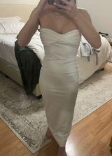 Lulu’s White Bow Maxi Dress Photo 0
