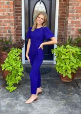 Eliza J Cobalt Jumpsuit Photo 0
