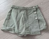 Green denim skort Photo 0