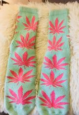 Huf Weed Socks Pink Photo 0