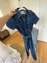 Alice + Olivia Denim Jumpsuit Photo 0