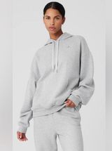 NWT Alo Yoga Accolade Hoodie Athletic Heather Grey Size XL Photo 0