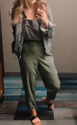Universal Thread Romper Olive Green Xs Worn Once Photo 0