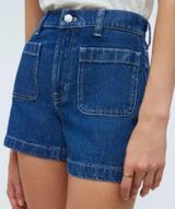 Madewell Curvy High Rise Sailor Shorts Denim Size 30 Photo 0