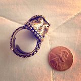 Large Octopus Ring Gold Photo 0