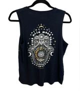 Spiritual Gangster Navy Blue Moon Child Graphic Tank Photo 0