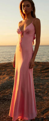 Peppermayo Maxi Dress Satin pink  Photo 0