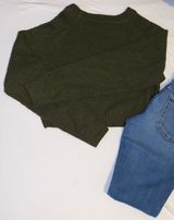 Cropped Sweater Green Photo 0