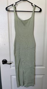 H&M Green Sun Dress Photo 0