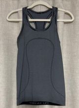 Lululemon Swiftly Tech Tank Sz4 Black White Stripe Photo 0