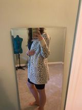 Evolution By Cyrus Cream Leopard Print Cardigan Photo 0