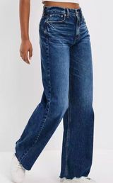 American Eagle Dreamy Drape Super High Rise Baggy Wide Leg Jeans Photo 0
