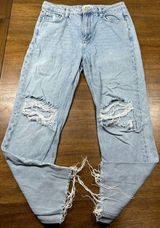 Paige Jeans Size 28 Distressed High Waisted Mom Jeans Photo 0