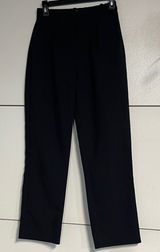 ABERCROMBIE AND FITCH WOMENS PLEATED BLACK DRESS PANT TROUSER 25/0 CURVE LOVE Photo 0