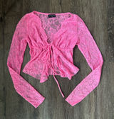 White Fox Boutique Lace Long Sleeve  Photo 0