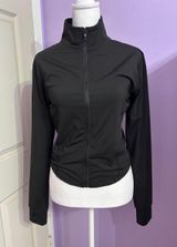 Amazon Fashion Black High Neck Active Sweatshirt  Photo 0