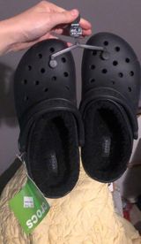 Crocs Black Fuzzy Photo 0