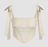 Cider Corset Top With Bow Straps Photo 0