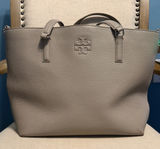 Tory Burch Taupe Leather Tote Photo 0