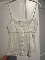 ZARA White Lace Top Photo 0