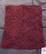 Hollister burgundy all over lace tube top Photo 0