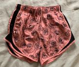 Nike Pink Floral Athletic Shorts Photo 0