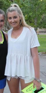 Urban Outfitters Flowy Peplum Top Photo 0