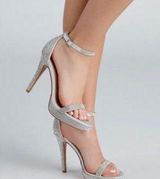 Windsor Glitter Silver Heels Photo 0