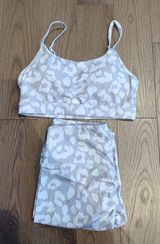Grey Activewear Leopard Set Size L Photo 0