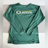 NFL Green Bay Packers Fitted Dri Fit Long Sleeve Tee Shirt Size Medium Photo 0