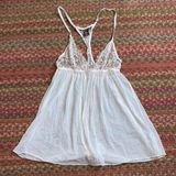 Victoria's Secret  PALE PINK LACE BABY DOLL SLIP Photo 0