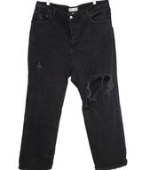 Abercrombie & Fitch Curve Love '90s Relaxed Jean High Rise Black Jean Size 33 16 Photo 0