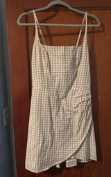 Abercrombie Square Neck Gingham Mini Dress Photo 0