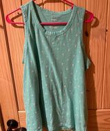 Sonoma green tank top with cactus details size Large Photo 0