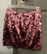 Pink Sequined Skirt Photo 0