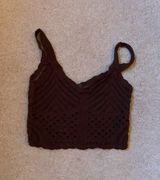 Brown Crochet Top Photo 0
