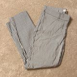 Rachel Zoe Cropped Straight Striped Pants Photo 0