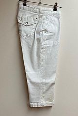 Bandolinoblu White “Gabriella” Twill Capri Photo 0