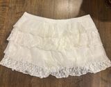 Hollister Lace Ruffle Mini Skort Photo 0
