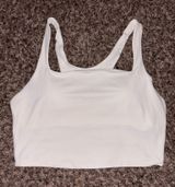 Target All in motion White crop top, built in bra   Photo 0