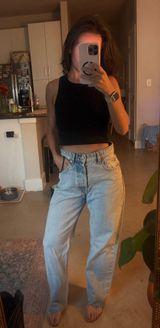 ZARA Jeans High-Rise Straight Photo 0