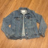 Old Navy Medium Blue Jean Denim Jacket Long Sleeves Classic Pockets Button-Up Photo 0